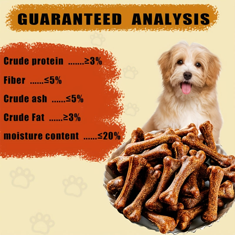 Beef Dental Chew Bones for Dogs, 150g / 5.29oz Meat-Filled Dog Treats for Supervised Chewing, Training Rewards and Everyday Snack Time