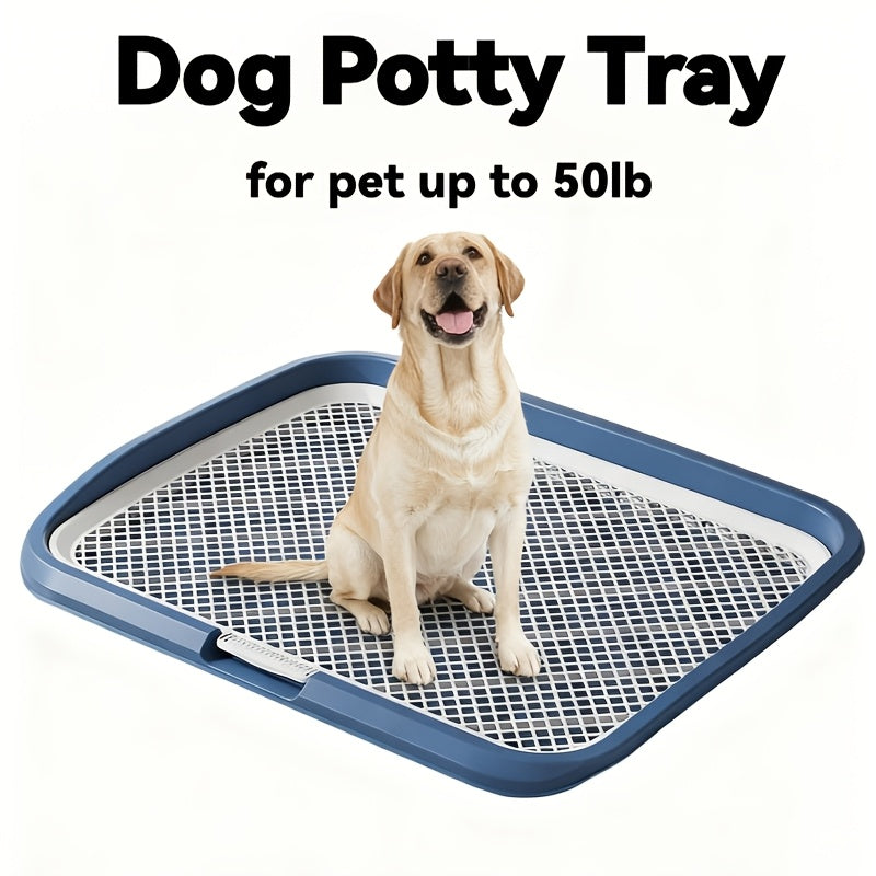 Dog Pee Pad Holder with Removable Grate, Leak-Proof Washable Puppy Potty Training Tray for Indoor Apartment Toilet Routines