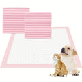 Pink Puppy Pee Pads 100 Count, 23.2 x 23.2 Inch Six-Layer Absorbent Pet Potty Training Mats for Indoor Housebreaking, Kennels and Everyday Home Care