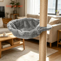 Wall Mounted Cat Scratching Post with Sisal Rope and Wooden Platform, Two-Stage Climbing Pole or Replacement Cat Bed Options for Indoor Cats