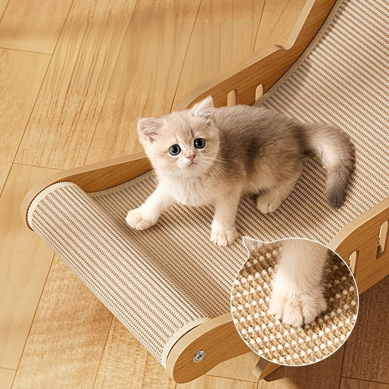 Sisal Rope Cat Scratcher Sofa, Durable Cat Scratching Chair and Lounge Furniture for Indoor Cats to Scratch, Stretch, Rest and Relax