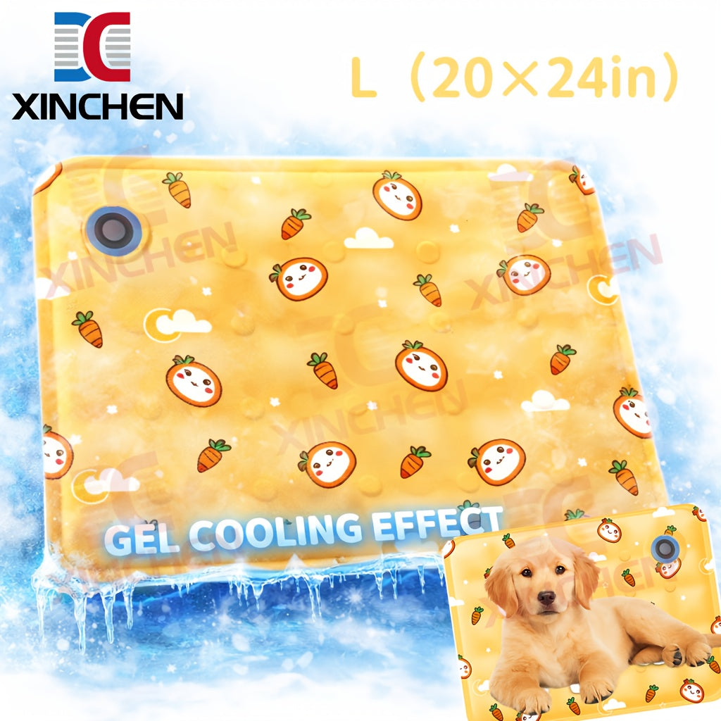 Dog Gel Cooling Pad for Summer, Extra Large Self-Cooling Pet Mat for Indoor Floors, Outdoor Resting Spots, Crates and Car Seats