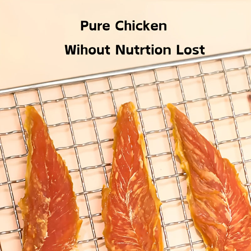 Chicken Jerky Dog Treats with Chewy Strip and Chicken & Duck Options for Supervised Training Rewards, Daily Snacks and Dog Lover Gifts