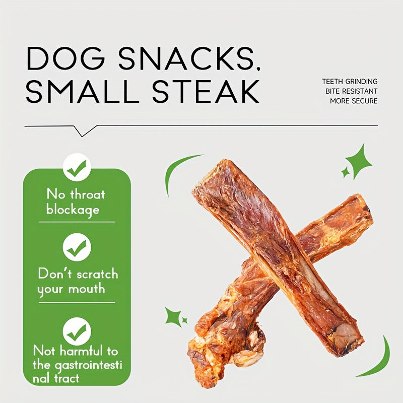 Dog Chew Sticks for Small Dogs, 80g Beef Steak Flavored Chew Treats for Supervised Snack Time, Everyday Rewards and Dog Gift Baskets
