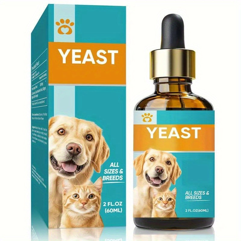 Canine Yeast Supplement Drops for Dogs, Liquid Supplement for All Breeds, 2.03oz Listed Option for Owner-Managed Pet Care Routines