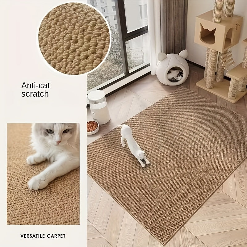 Cat Scratching Mat for Indoor Cats, 1-Piece Modern Pet Carpet for a Dedicated Scratching Area, Everyday Cat Corner and Home Pet Space