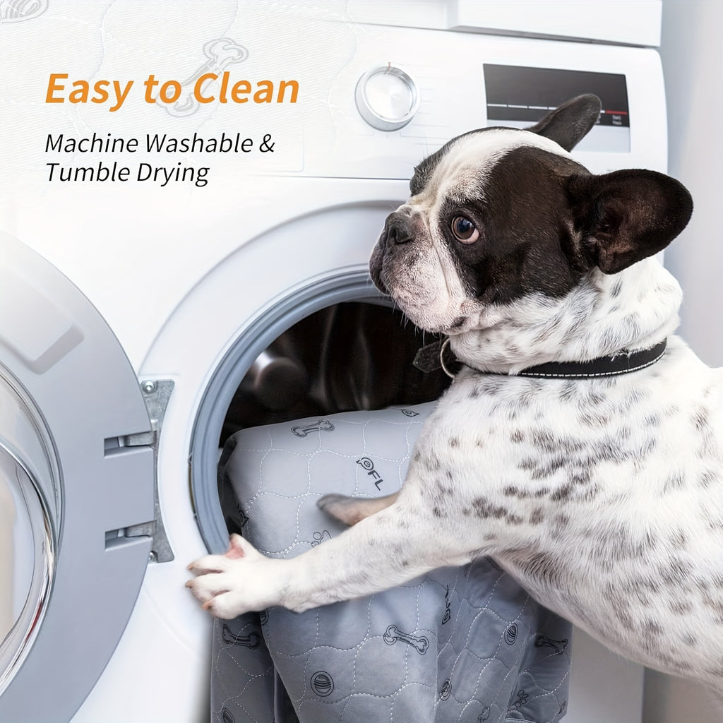 Washable Puppy Training Pads in 24 x 16 or 36 x 41 Inches, Reusable Four-Layer Non-Slip Dog Pee Mats with Size-Specific 2 or 6 Pack Options