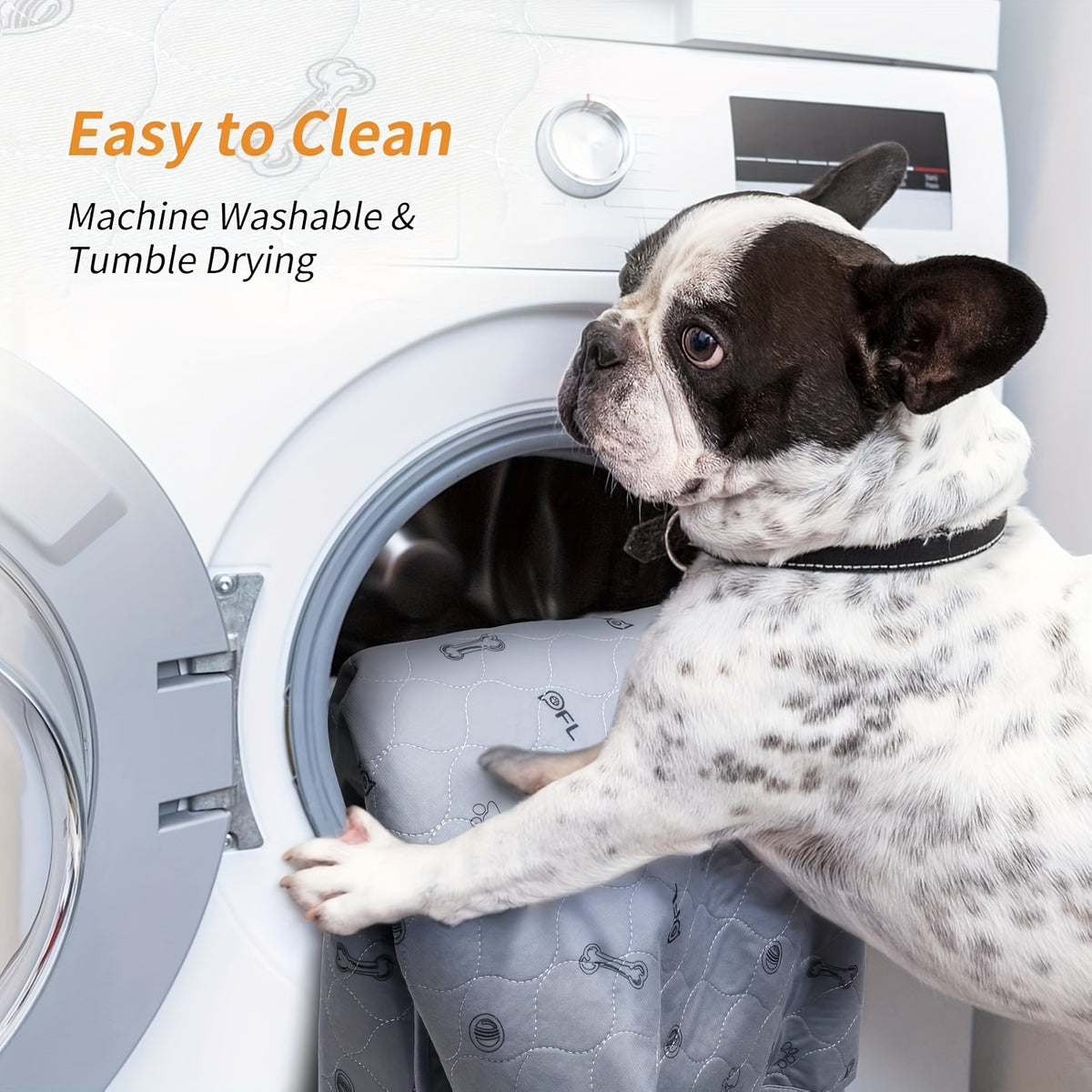 Washable Puppy Training Pads in 24 x 16 or 36 x 41 Inches, Reusable Four-Layer Non-Slip Dog Pee Mats with Size-Specific 2 or 6 Pack Options
