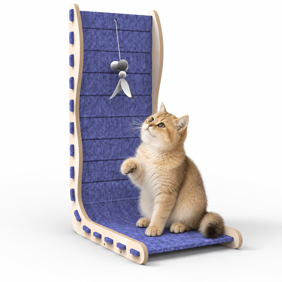 Cat Scratching Pad with Wavy and Felt Model Options, Indoor Cat Scratcher for Everyday Claw Scratching, Stretching and Home Activity