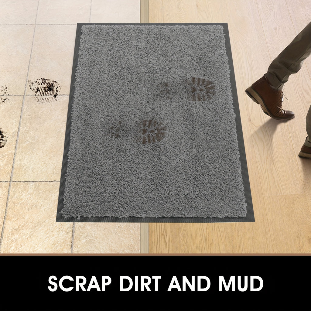 Dog Doormat for Muddy Paws, Absorbent Microfiber Pet Entryway Mat with Non-Slip Backing, Machine Washable Quick-Dry Indoor Rug for Dogs and Cats