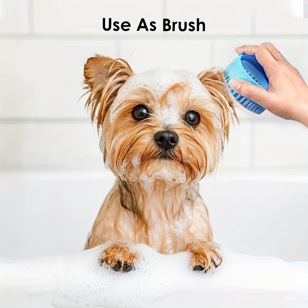 Dog Paw Washer for Large Dogs, Portable Paw Cleaning Cup with Removable Bristle Insert and Bath Brush for Muddy Walks and Outdoor Grooming