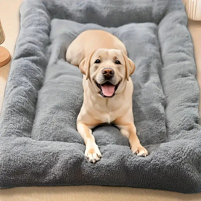 Dog Sofa Bed with Non-Slip Base, Grey 35.4 x 17.7 Inch Pet Lounge with Machine-Washable Polyester Cushion for Everyday Indoor Rest