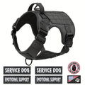 Tactical Pet Chest Harness in S, M, L and XL, Walking Gear with Black, Vibrant Blue, Khaki, Silvery Grey and Dark Pink Size-Specific Options