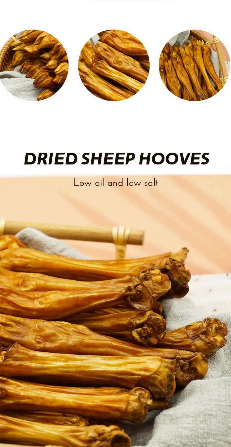 Lamb Trotter Dog Chew, Air-Dried Sheep Hooves for Supervised Chewing Sessions, Animal-Based Treat for At-Home Dog Enrichment