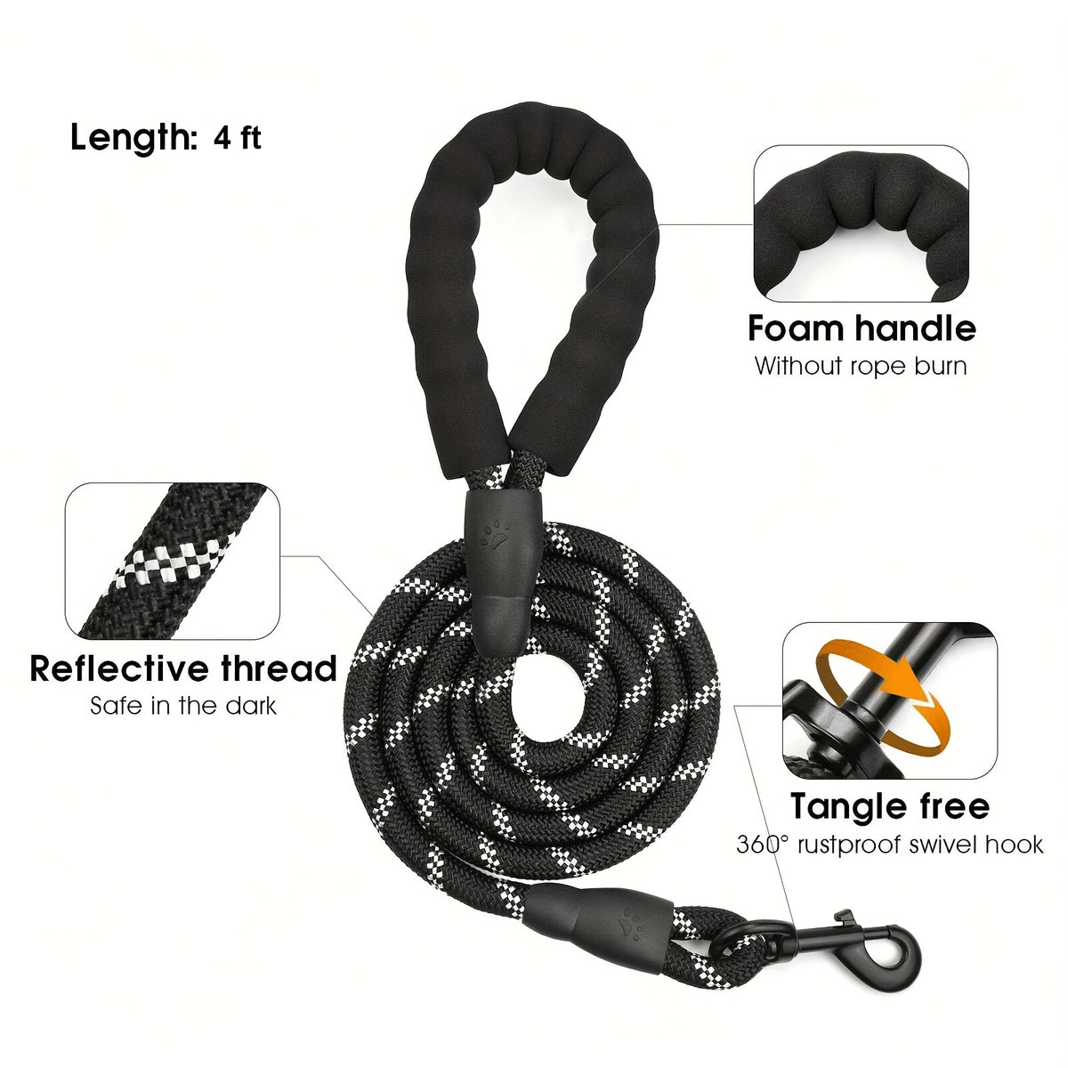 Dog Harness Set 3-in-1 with Reflective Walking Vest, Leash and Poop Bag Holder, Everyday Outdoor Walking Gear in Seven Colors with S to XL Size Options