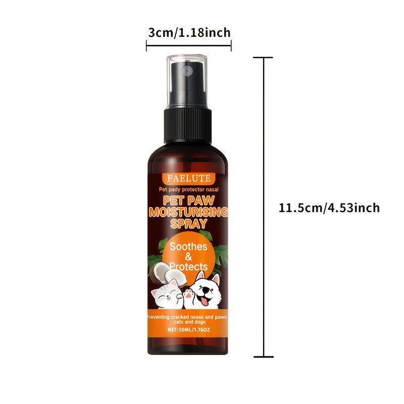 Dog Paw Moisturizer for Dogs and Cats, 50mL Pet Paw Pad Care for Dry Rough Pads, Grooming Supply for Owner-Managed Everyday Care Routines