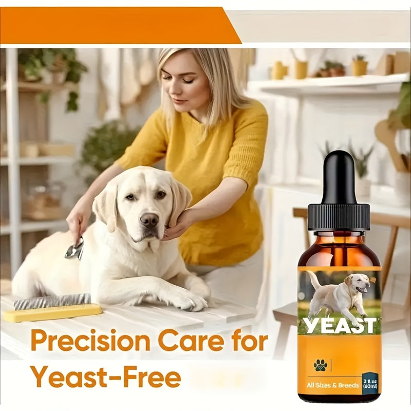 Pet Yeast Supplement Drops for Dogs and Cats, 2oz Listed Size, Liquid Supplement Format for Veterinarian-Guided Canine and Feline Care Routines