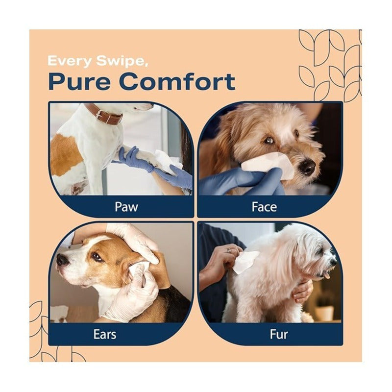 Unscented Dog Wipes for Paws and Butt, 400 Count Plant-Based Pet Grooming Wipes for Dogs and Cats with 12 Individually Wrapped Travel Wipes