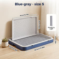 Indoor Dog Potty Tray with Removable Grating, Leak-Proof Dog Toilet for Puppy Training, High-Sided Non-Slip Base Easy to Clean, Potty Training Tray with Stand for Small and Medium Dogs, Apartment Use