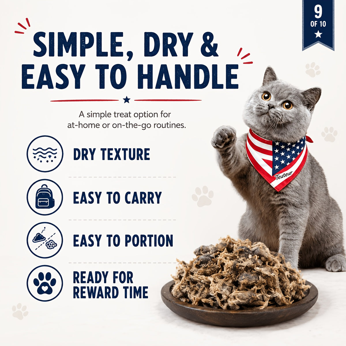 Freeze Dried Quail Cat Treats, Crunchy Single-Ingredient Pet Snacks for Cats and Dogs, Bite-Size Morsels for Supervised Treat Time and Training Rewards