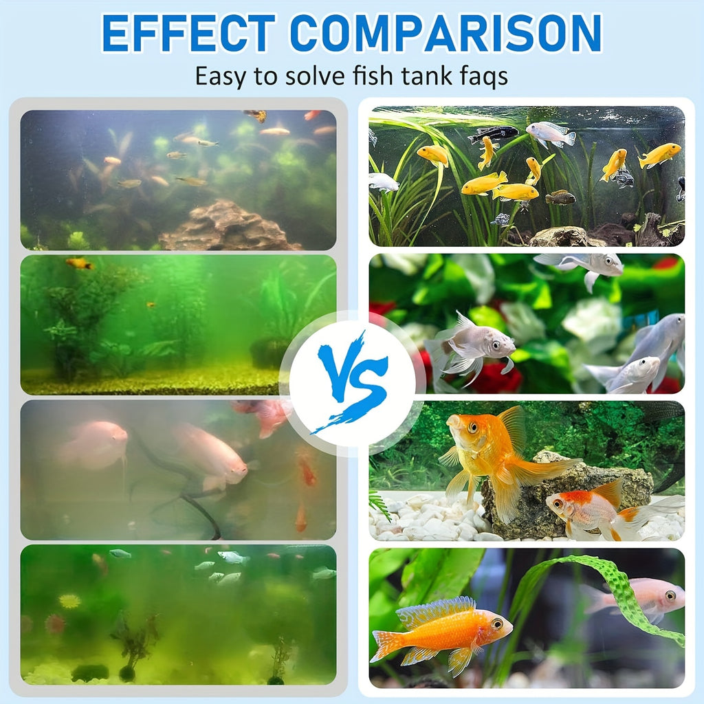 Aquarium Filter with Surface Skimmer, 167 GPH 8W Hang On Back Dual Filtration with Adjustable Flow for 10-45 Gallon Freshwater and Saltwater Tanks