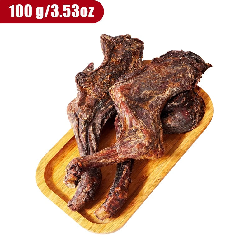 Lamb Leg Dog Chew 100g, Air-Dried Bone-In Dog Treat for Supervised Chewing, At-Home Reward Time and Seasonal Dog Owner Gift Baskets