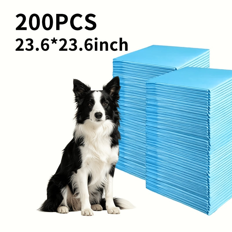 Dog Pee Pads with SAP Absorbent Core, 23.6 x 23.6 Inch Disposable Puppy Potty Training Pads, Leak-Proof Design in 50 to 400 Count Packs