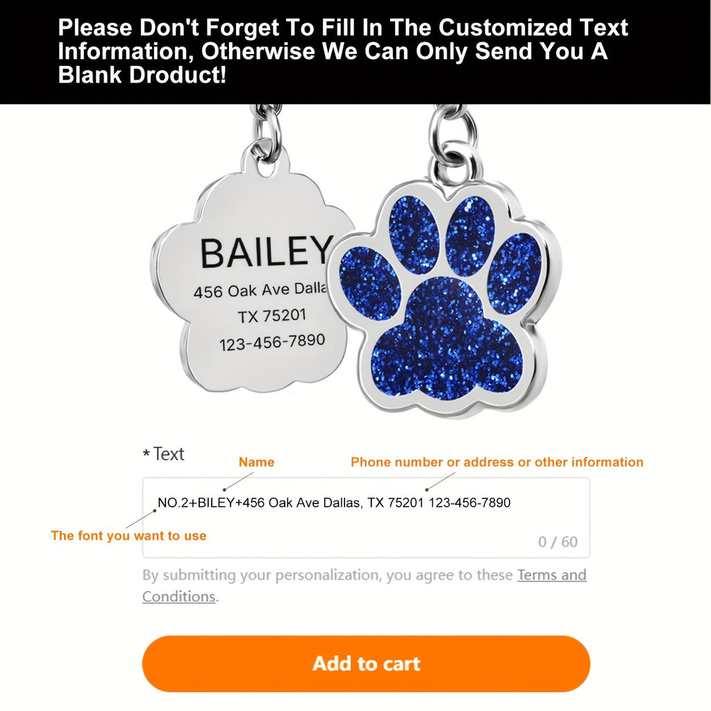 Engraved Pet ID Tag for Dogs and Cats, Personalized Name and Phone Number Identification in Blue or Pink for Daily Walks and Travel