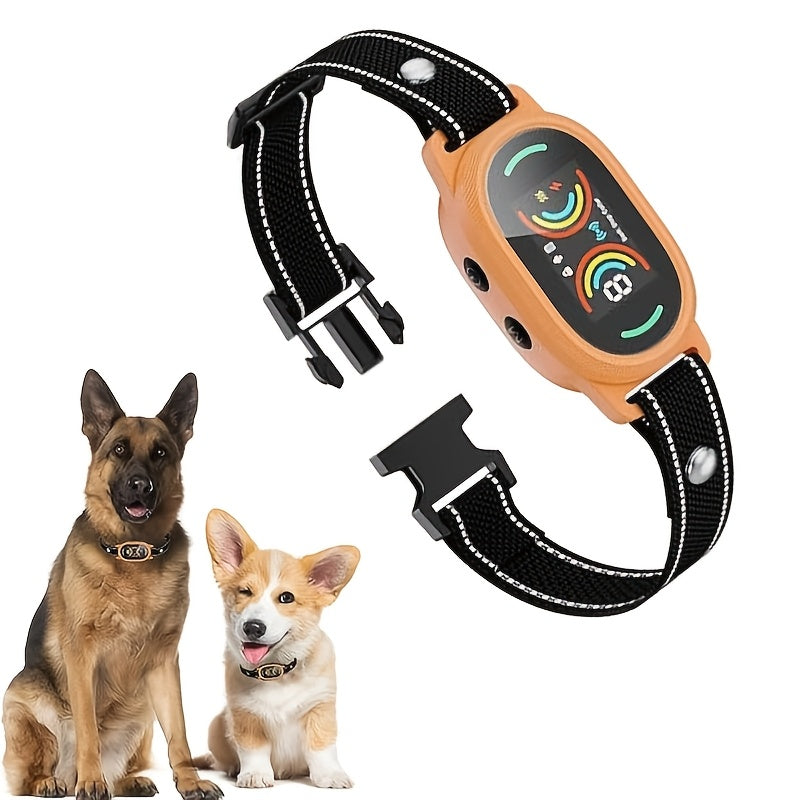 Rechargeable Dog Bark Collar with Beep and Vibration, 4 Selectable Modes and 3 Sensitivity Levels for Owner-Supervised Training, Six Color Options
