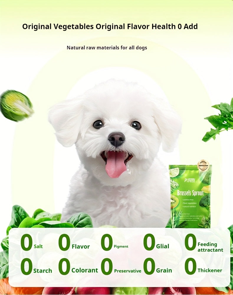 Freeze Dried Dog Treats with Fruit and Vegetable Options, Six Selectable Snack Styles for Supervised Training Rewards and Dog Food Toppers