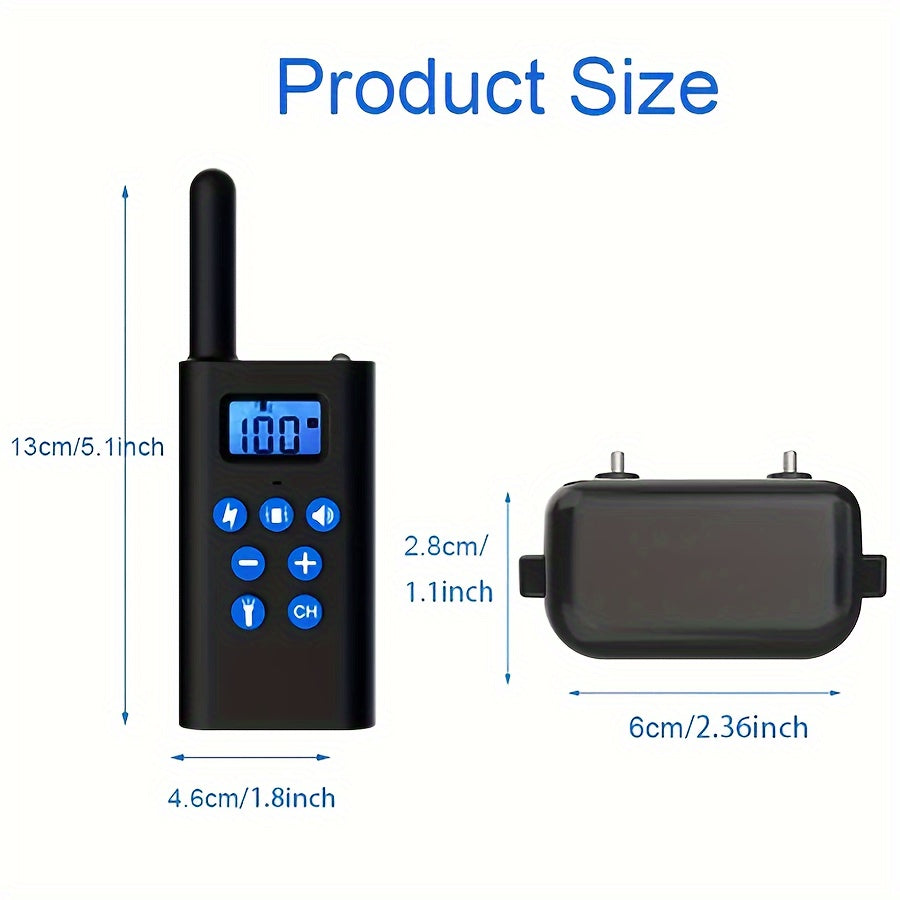 2600ft Dog Training Collar with Remote Control, Remote-Operated Pet Training Accessory for Supervised Dog Training Sessions, 1for1 Option