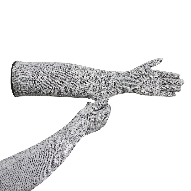 Cat Grooming Gloves with Long Arm Coverage, 6-Piece Scratch-Resistant Set for Nail Trimming, Bathing and Gentle Dog and Cat Handling