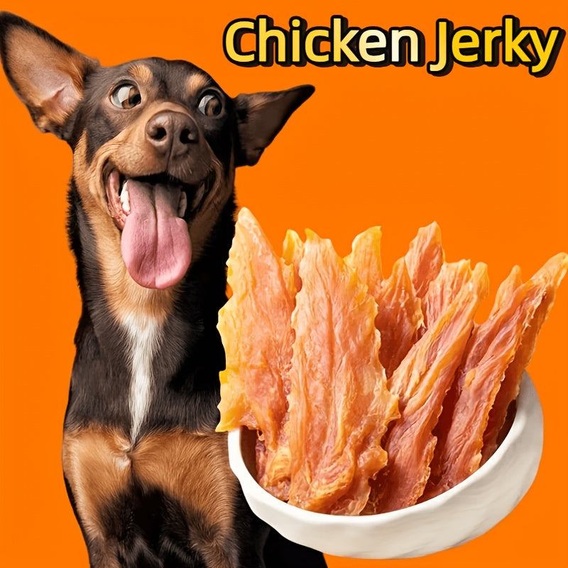 Chicken Breast Jerky Treats for Cats and Dogs, 100g x 3 Pack or Chicken Combo Pet Snacks for Supervised Training Rewards and Everyday Treat Time