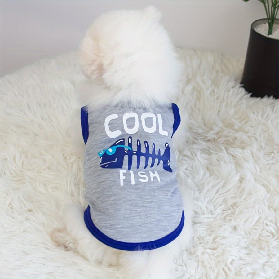 Small Dog Shirts 3 Pack, Breathable Stretchy Printed Pet T-Shirts for Chihuahuas and Yorkies, Mixed-Color Summer Puppy Clothes for Daily Wear