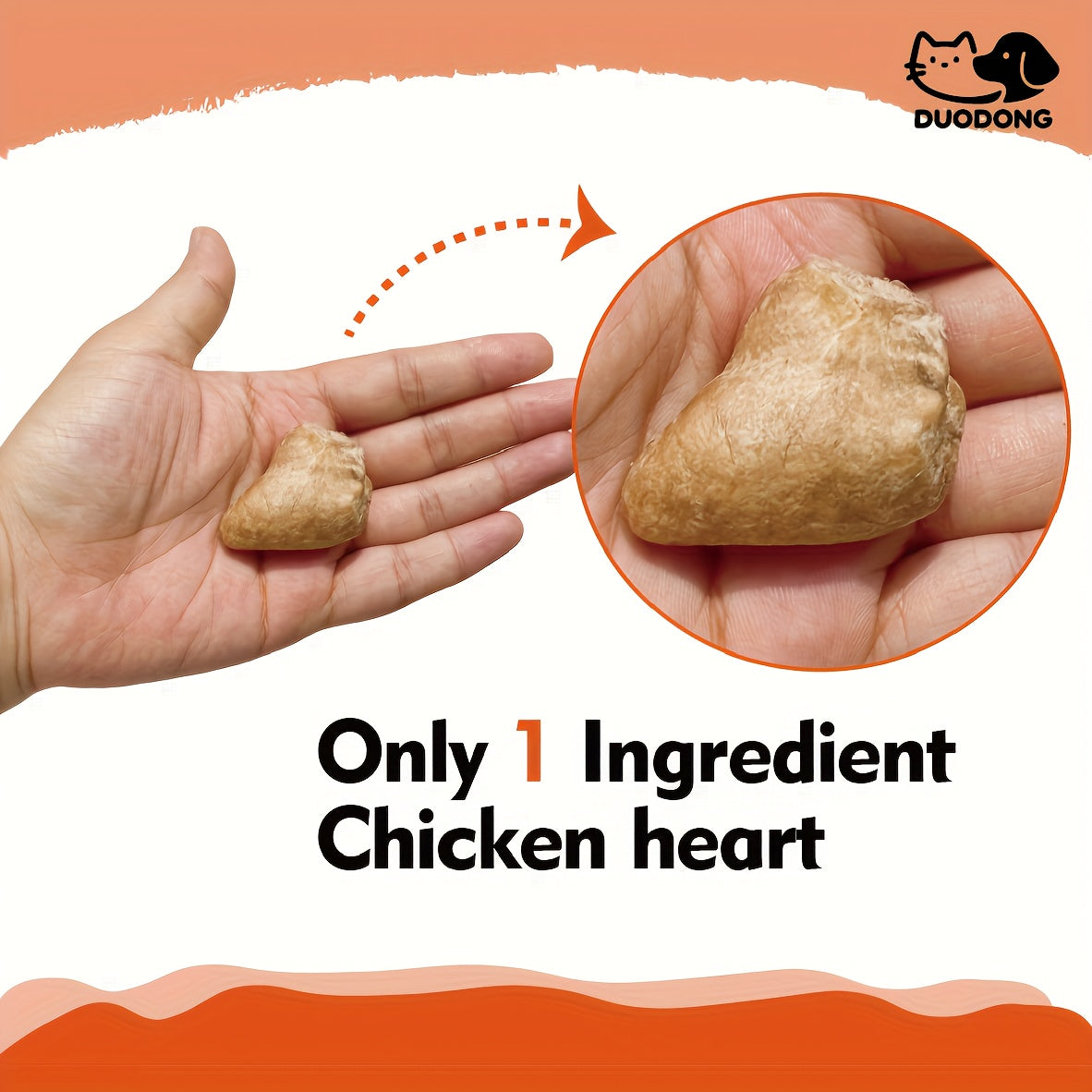 Freeze Dried Chicken Heart Dog Treats, Single Ingredient Grain-Free Raw Snacks for Training Rewards and Food Toppers, 200g or 300g