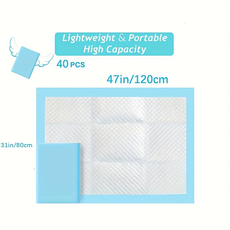 Extra Large Dog Pee Pads 32 x 47 Inches, 40 Count Six-Layer Disposable Puppy Training Pads with Soft Nonwoven Surface for Indoor Potty Care