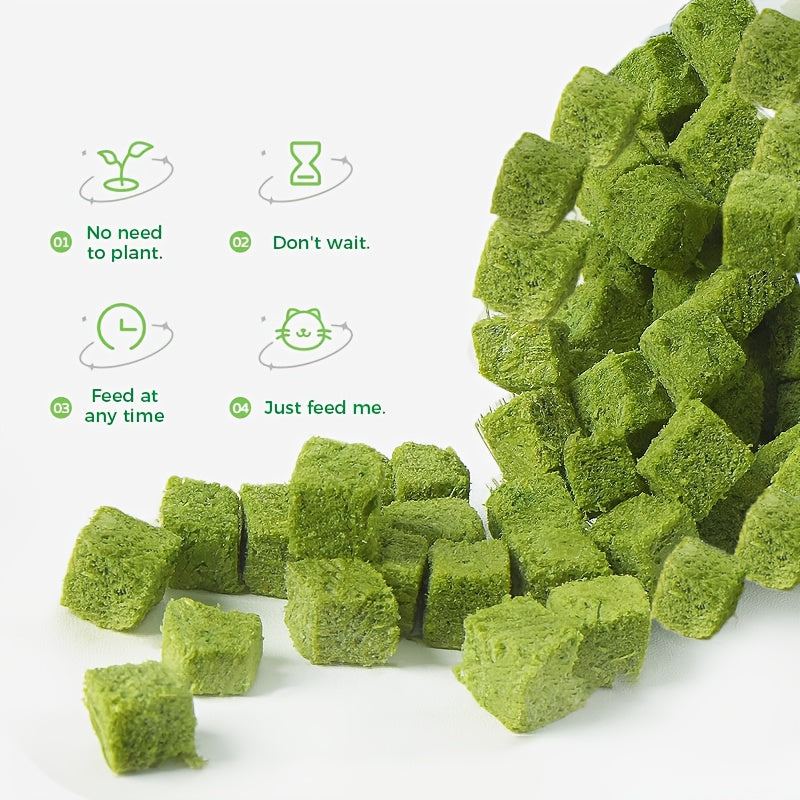 Cat Grass Pellets 150g / 5.29 oz, Freeze-Dried Crunchy Cat Treats for Supervised Snack Time, Everyday Rewards and Cat Owner Gift Baskets