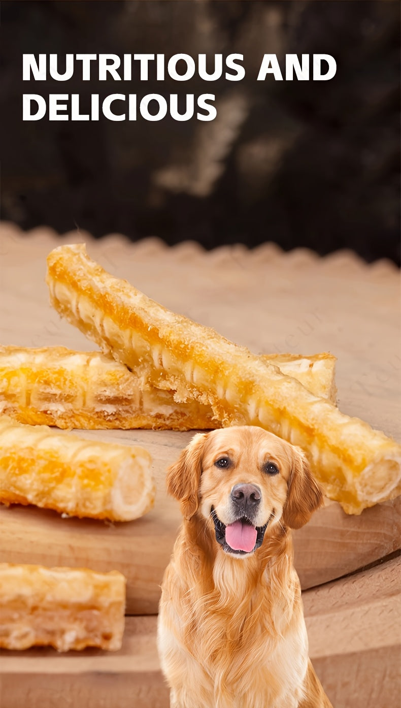 Salmon Bone Dog Treats, 80g Freeze-Dried Crunchy Fish Snacks for Small and Medium Dogs, Supervised Reward Treats for Everyday Treat Time