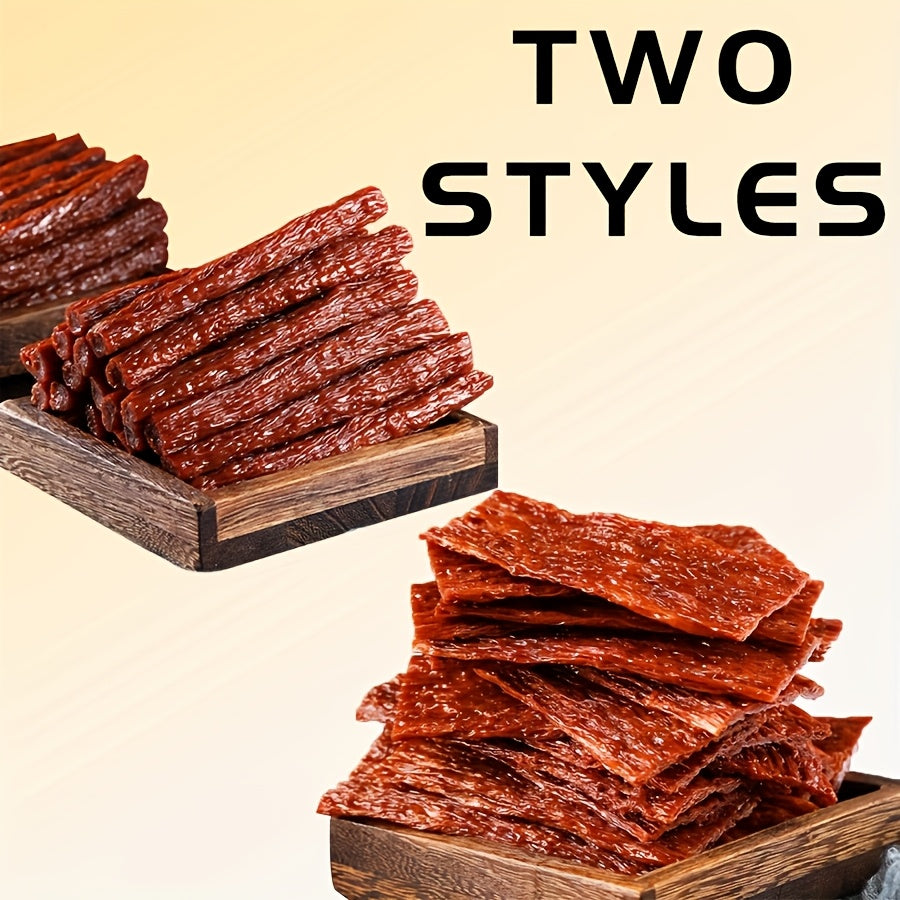 Beef Tendon Dog Treats, 150g / 5.29oz Chew Strip Option with Beef Cube and Egg Yolk Beef Selections for Training Rewards and Supervised Snack Time