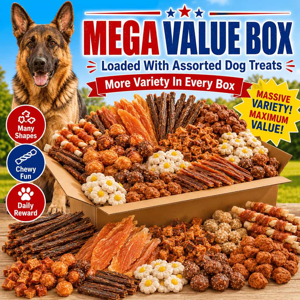 Dog Snack Combo Pack with Chicken-Flavored Milk Bars, Biscuits and Duck Chew Options, Assorted Jerky Treat Packs for Everyday Rewards