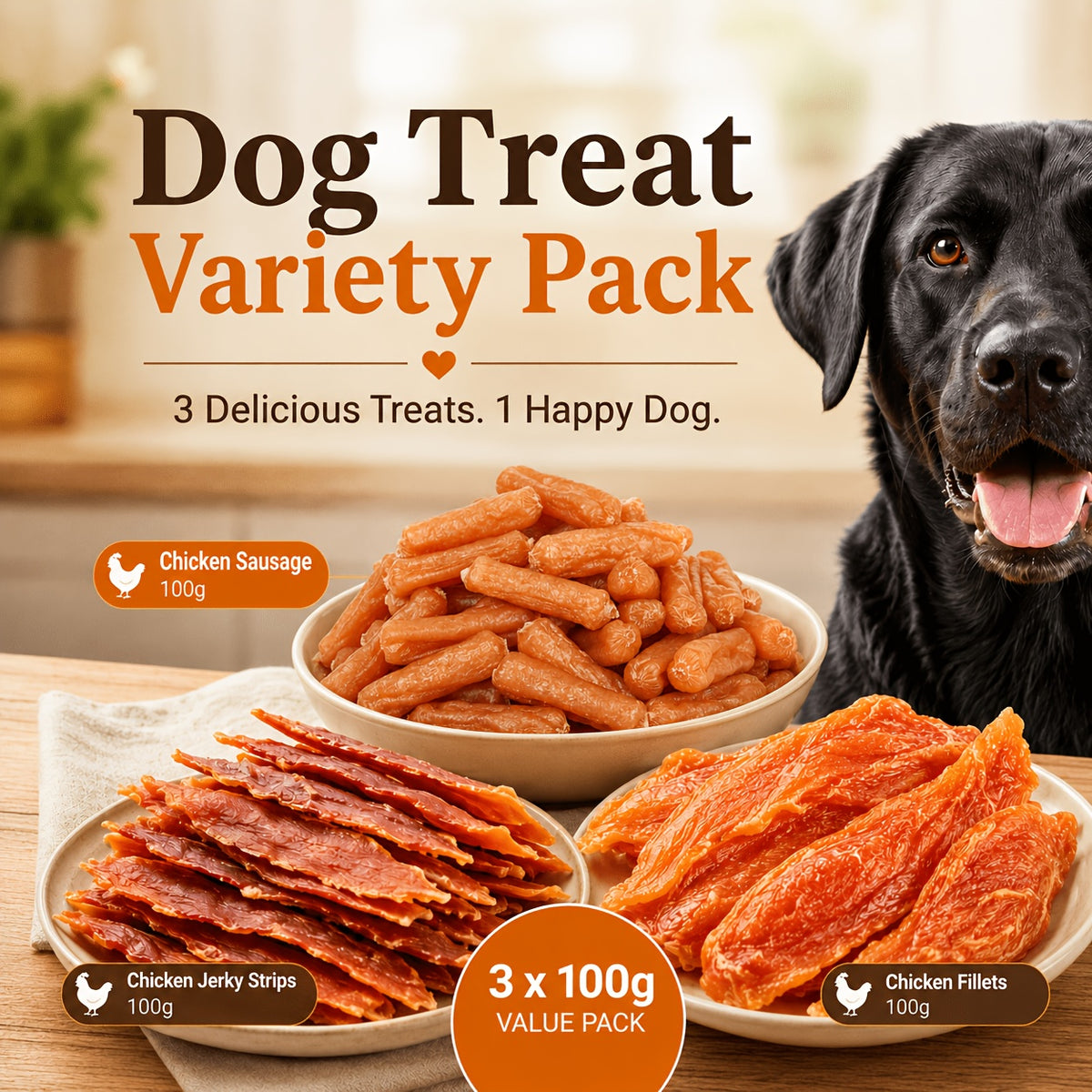 Dog Treats Variety Pack with Duck Jerky and Chew Stick Options, Chewy Training Rewards and Everyday Snacks for Small, Medium and Large Dogs