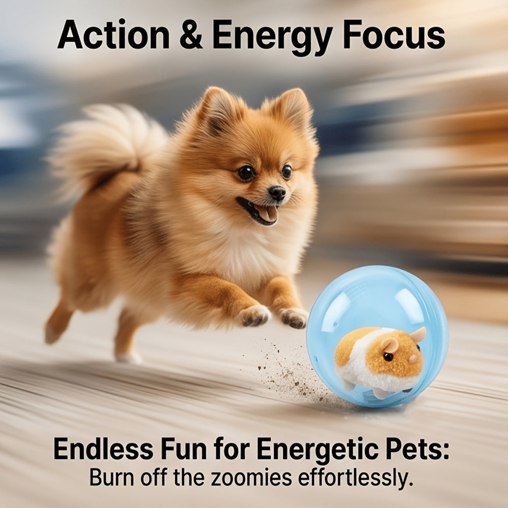 Rechargeable Dog Chase Toy with Obstacle-Avoiding Play, Blue or Pink Mouse and Rabbit Options for Small and Medium Dogs, Supervised Interactive Pet Play