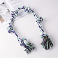 72 Inch Dog Tug Rope Toy with 5 Knots, Colorful Washable Cotton Rope for Supervised Tug of War, Fetch and Interactive Play, Single Piece