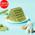 Cat Grass Treats, 15-Piece Freeze-Dried Cat Snack Pack for Supervised Treat Time, Cat Owner Gift Baskets and Everyday Reward Routines