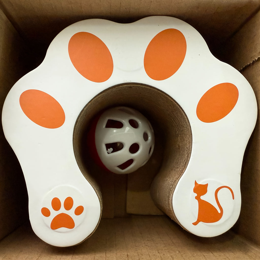 Cat Scratcher Ball Toy 2-Pack, Magic Organ Scratching Board for Indoor Cats, Battery-Free Interactive Play and Everyday Enrichment