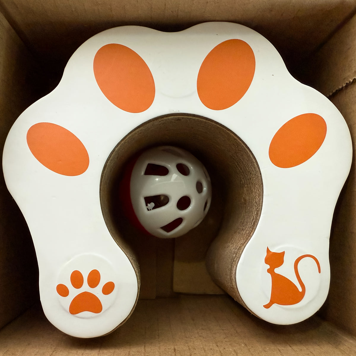 Cat Scratcher Ball Toy 2-Pack, Magic Organ Scratching Board for Indoor Cats, Battery-Free Interactive Play and Everyday Enrichment