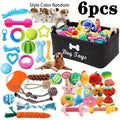 Dog Toy Variety Pack for Small Dogs, 6 or 12 Random Assorted Toys with Rope Knots, Squeakers and Balls for Supervised Puppy Play and Toy Rotation