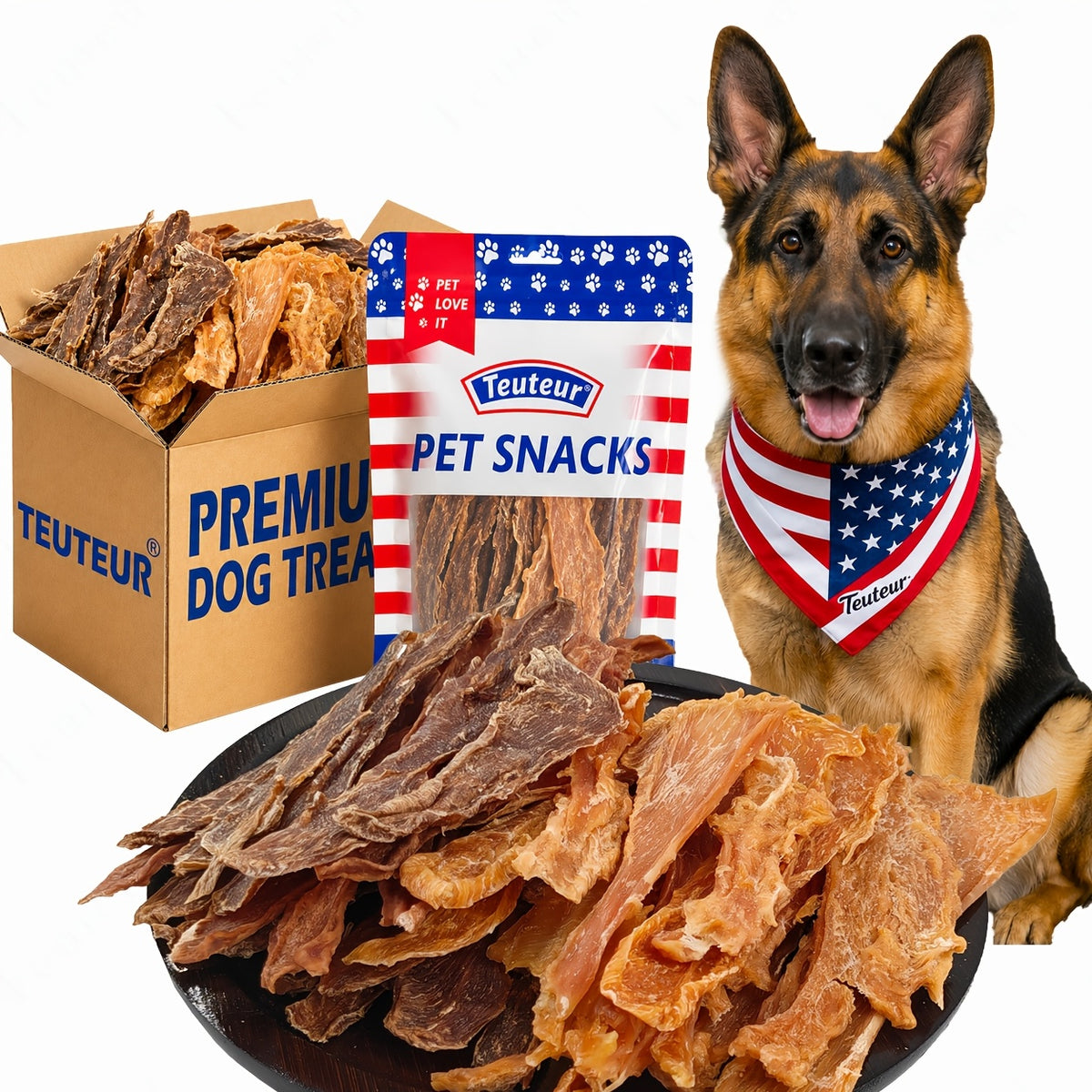 Dog Training Treats with Beef Jerky and Tendon Options, Chicken Heart or Chicken and Duck Jerky Selections for Everyday Rewards and Supervised Snack Time