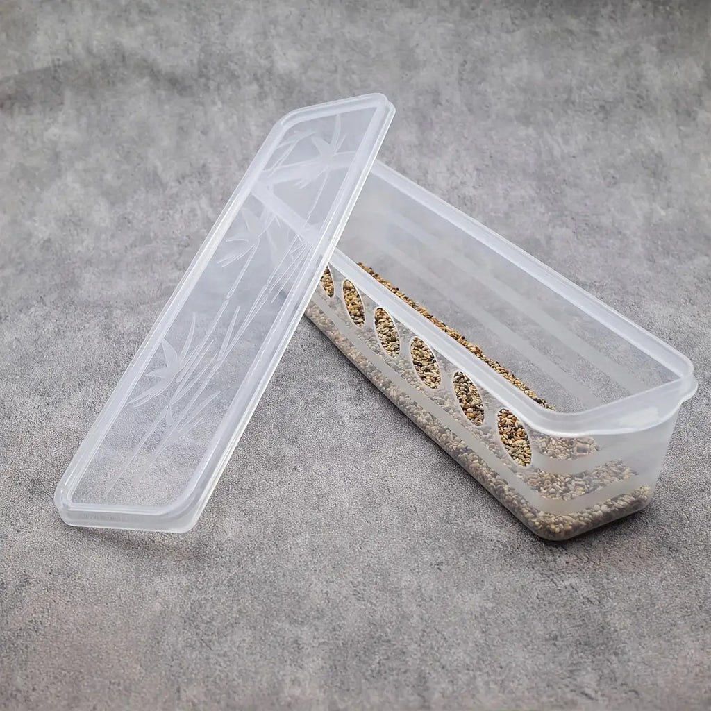 Gravity Bird Feeder with 8 Feeding Ports, Transparent Plastic Food Dispenser with Flip-Top Lid for Pigeons, Quail, Chickens and Ducks, 1 Piece