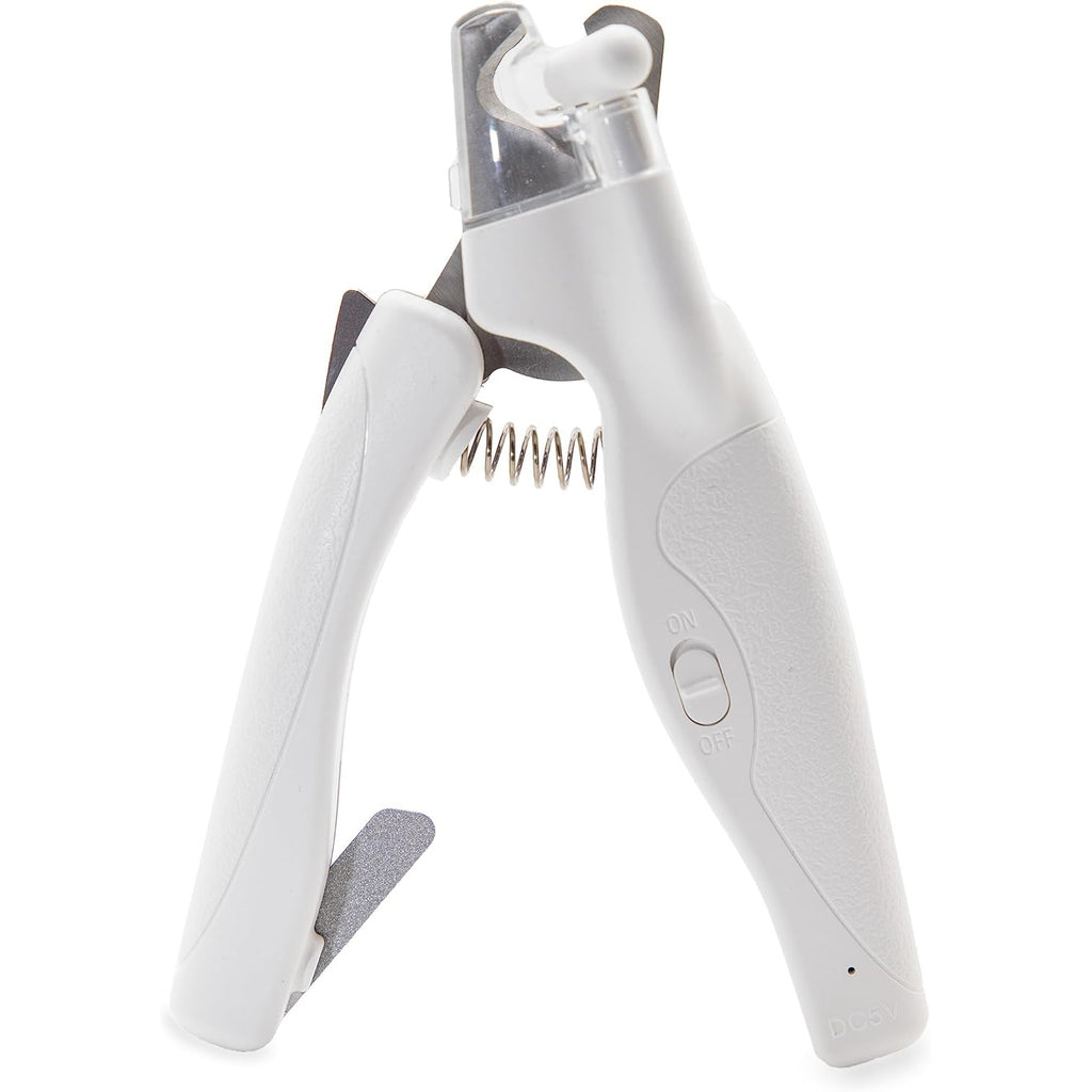 Pet Nail Clipper with Safety Guard and Splash Cover, 2-in-1 Cordless Nail Trimming Tool for Dog and Cat At-Home Grooming, Without Battery